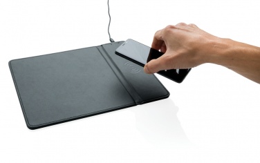 Logo trade promotional items image of: Mousepad with 5W wireless charging