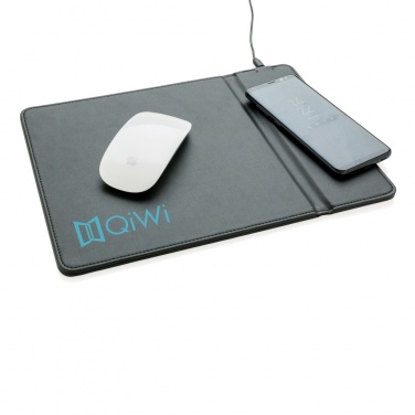 Logo trade promotional giveaways image of: Mousepad with 5W wireless charging