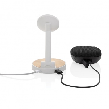 Logotrade promotional gifts photo of: Ontario RCS rplastic 15W magnetic charging 2 in 1 stand
