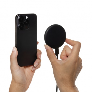 Logotrade promotional gift image of: Magnapad 15W RCS rplastic magnetic 3 in 1 charging pad