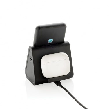 Logotrade promotional giveaway image of: Powerbase RCS recycled plastic 3 in 1 charger with powerbank