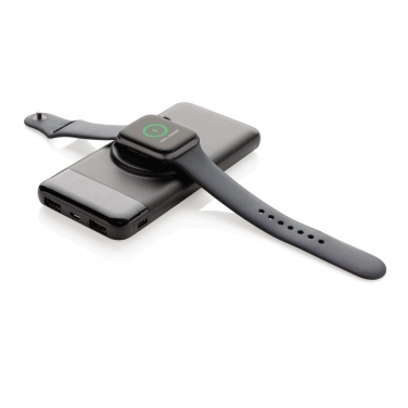 Logo trade promotional giveaway photo of: 10.000 mah wireless powerbank with watch charger