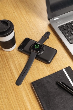 Logo trade promotional items image of: 10.000 mah wireless powerbank with watch charger