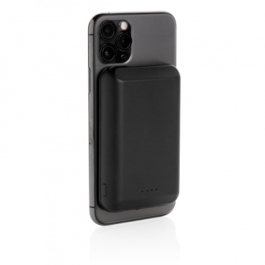 Logo trade corporate gifts picture of: Magnetic 5.000 mAh 5W wireless powerbank