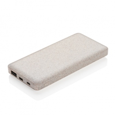 Logotrade promotional product image of: 10.000 mah wheat straw powerbank