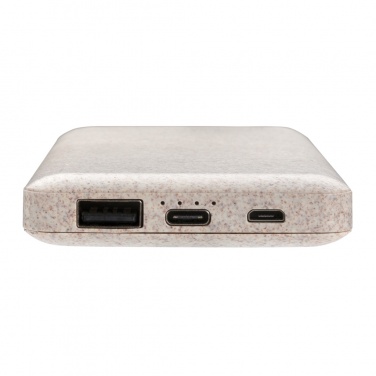 Logo trade promotional products picture of: 10.000 mah wheat straw powerbank