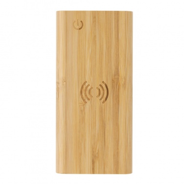 Logotrade advertising product image of: Bamboo 8.000 mAh 5W wireless powerbank