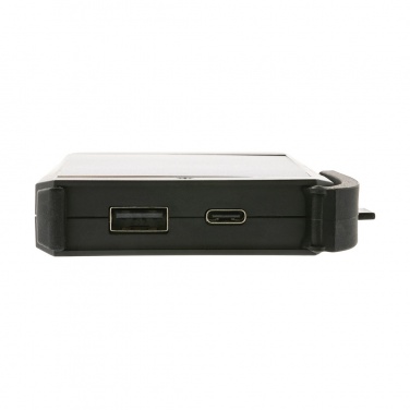 Logo trade promotional products picture of: Skywave RCS rplastic solar powerbank 5000 mAh 10W wireless