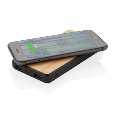 Logotrade promotional gift picture of: RCS recycled plastic 8000 mAh Wireless Powerbank