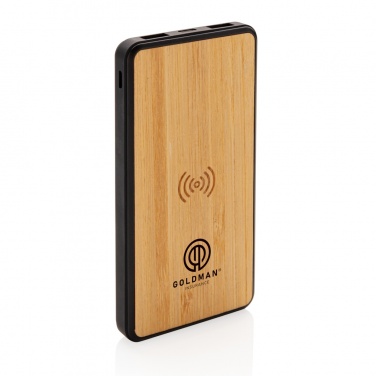 Logotrade corporate gift picture of: RCS recycled plastic 8000 mAh Wireless Powerbank