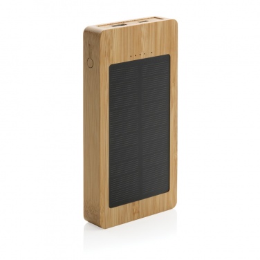 Logotrade promotional item picture of: Sunwick 10.000 mAh Bamboo solar powerbank