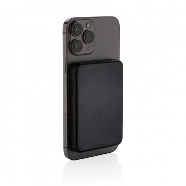 Logo trade corporate gifts image of: Magnetix RCS recycled plastic 5000 mah magnetic powerbank