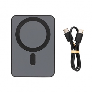 Logo trade corporate gifts image of: Magnetix RCS recycled plastic 5000 mah magnetic powerbank