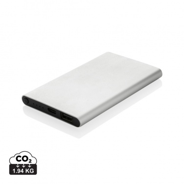 Logotrade promotional giveaways photo of: RCS recycled plastic/aluminum 4000 mah powerbank with type C