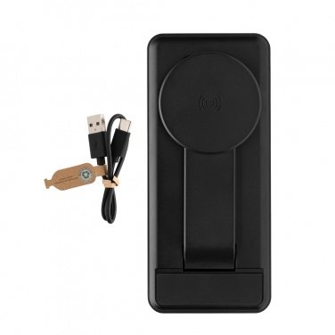 Logo trade promotional merchandise picture of: Fenwick RCS recycled plastic 10000mah  3 in 1 fast powerbank