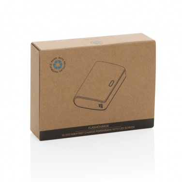 Logotrade business gift image of: FlashCharge RCS rplastic 10000 mah fast charge powerbank