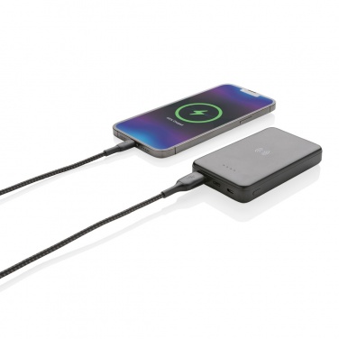 Logotrade corporate gift picture of: RCS recycled plastic 5.000 mAh 5W wireless powerbank