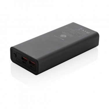 Logo trade corporate gift photo of: Terra RCS recycled 20W aluminium powerbank 20.000 mAh