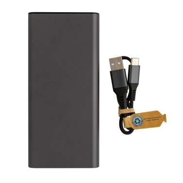 Logo trade promotional items picture of: Terra RCS recycled 20W aluminium powerbank 20.000 mAh