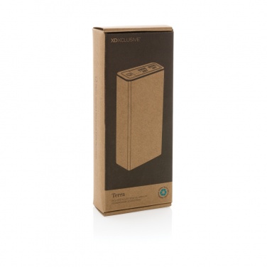 Logo trade advertising products image of: Terra RCS recycled 20W aluminium powerbank 20.000 mAh