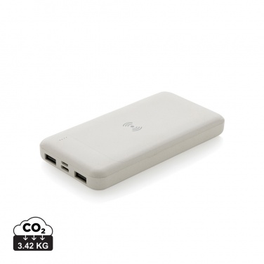 Logo trade promotional items image of: RCS standard recycled plastic wireless powerbank