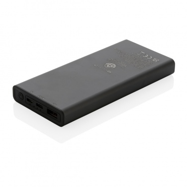 Logotrade promotional product image of: Terra RCS recycled 18W aluminium powerbank 10.000 mAh