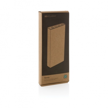 Logo trade promotional giveaways picture of: Terra RCS recycled 18W aluminium powerbank 10.000 mAh