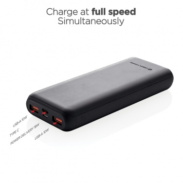 Logotrade business gifts photo of: Urban Vitamin Pasadena 20.000 mAh 18W PD powerbank
