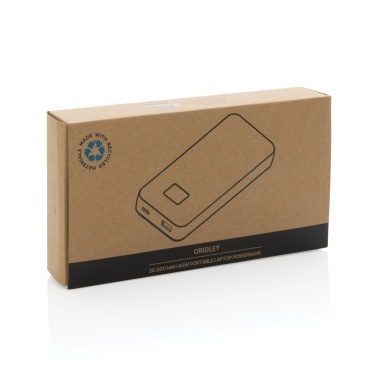 Logo trade advertising products image of: Gridley RCS rplastic 20000 65W laptop powerbank