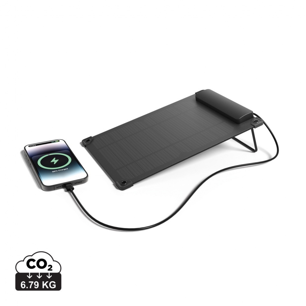 Logo trade promotional product photo of: Solarpulse rplastic portable solar panel 5W