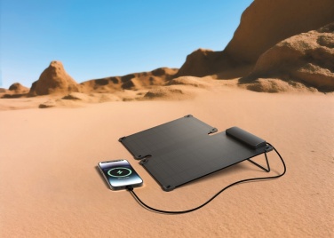 Logo trade promotional gift photo of: Solarpulse rplastic portable Solar panel 10W