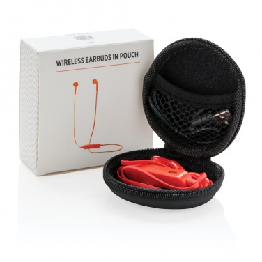 Logo trade promotional giveaway photo of: Wireless earbuds in pouch