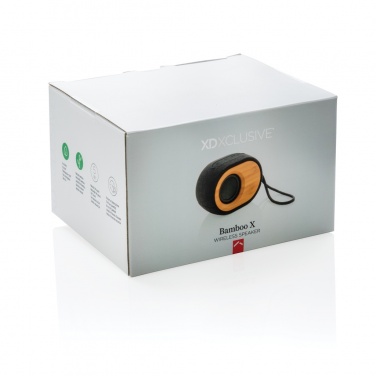 Logo trade promotional products picture of: Bamboo X  speaker