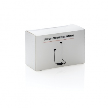 Logo trade promotional merchandise photo of: Light up logo wireless earbuds