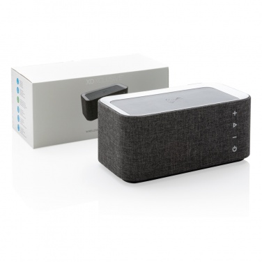 Logo trade promotional merchandise image of: Vogue wireless charging speaker