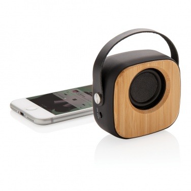 Logotrade promotional products photo of: Bamboo 3W Wireless Fashion Speaker