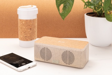Logotrade promotional merchandise image of: Wheatstraw wireless charging speaker
