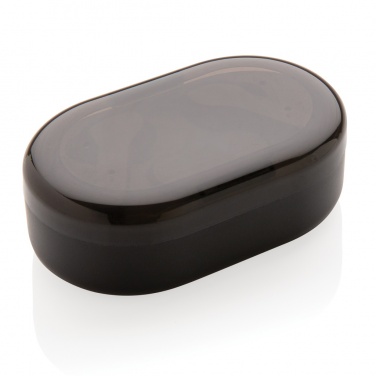 Logo trade promotional gifts image of: Light up logo TWS earbuds in charging case