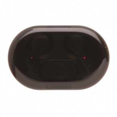 Logo trade business gift photo of: Light up logo TWS earbuds in charging case