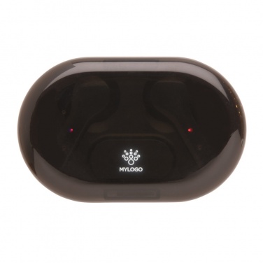 Logotrade promotional giveaways photo of: Light up logo TWS earbuds in charging case