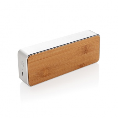 Logo trade promotional merchandise picture of: Nevada Bamboo 3W wireless speaker