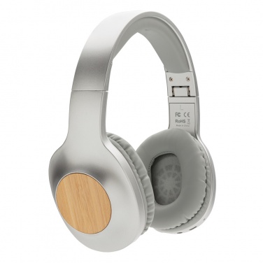 Logotrade promotional gift image of: Dakota Bamboo wireless headphone