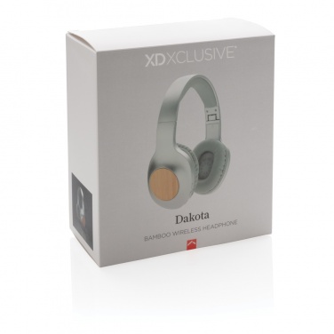 Logotrade promotional product image of: Dakota Bamboo wireless headphone