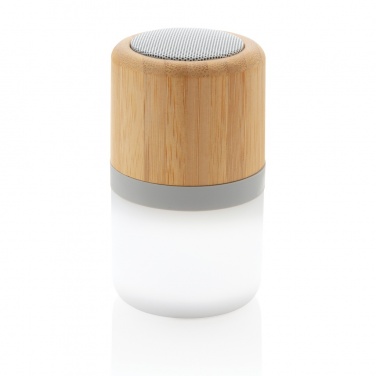 Logotrade promotional item picture of: Bamboo colour changing 3W speaker light