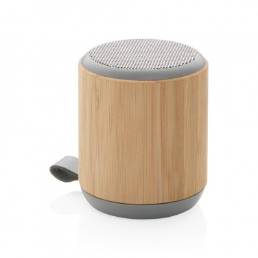Logotrade promotional items photo of: Bamboo and fabric 3W wireless speaker
