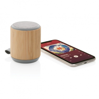Logotrade corporate gift picture of: Bamboo and fabric 3W wireless speaker