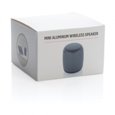 Logotrade promotional gift picture of: Mini aluminium wireless speaker