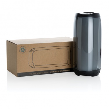 Logotrade promotional gift picture of: RCS recycled plastic Lightboom 10W speaker