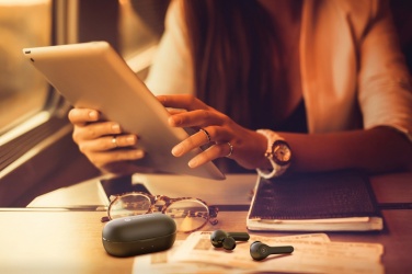 Logotrade promotional merchandise image of: Motorola IPX5 TWS MOTO buds 85