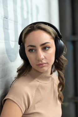 Logotrade promotional merchandise picture of: Urban Vitamin Cupertino RCS rplastic ANC headphone